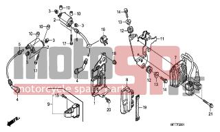 HONDA - XL700VA (ED)-ABS TransAlp 2008 - Electrical - IGNITION COIL - 94050-06000- - NUT, FLANGE, 6MM