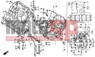 HONDA - CBR1000F (ED) 1991 - Engine/Transmission - CRANKCASE - 90003-MM5-000 - BOLT, UBS, 9X151