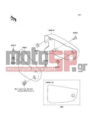KAWASAKI - VULCAN 1500 NOMAD FI 2002 - Body Parts - Side Covers - 92071-1131 - GROMMET