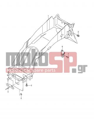 SUZUKI - GSX1400 (E2) 2003 - Body Parts - REAR FENDER - 02122-06203-000 - SCREW
