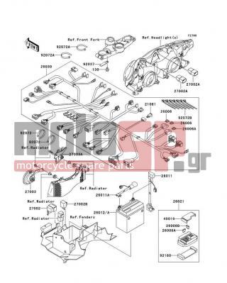 KAWASAKI - ZZR1200 2002 -  - Chassis Electrical Equipment - 92072-1414 - BAND