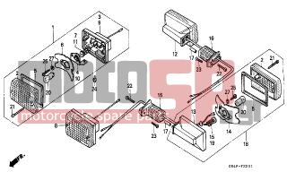 HONDA - C50 (GR) 1996 - Electrical - WINKER (C50SP/C50ST) - 90156-GB0-900 - SCREW, TAPPING, 3X28