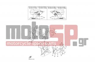 YAMAHA - YZF R6 (GRC) 2000 - Body Parts - COWLING 2 - 5EB-28301-20-00 - Graphic Set, Lower Cover 1