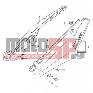 SUZUKI - DL1000 (E2) V-Strom 2002 - Body Parts - SEAT TAIL COVER (MODEL K3) - 09320-12068-000 - CUSHION, FRONT