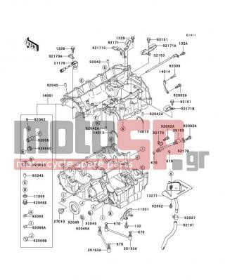 KAWASAKI - NINJA® ZX™-12R 2001 - Κινητήρας/Κιβώτιο Ταχυτήτων - Crankcase
