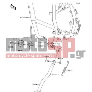 KAWASAKI - KLR™650 2014 -  - Stand(s) - 14091-1553 - COVER,SIDE STAND SWITCH