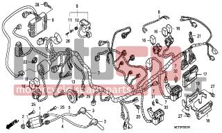 HONDA - FJS600A (ED) ABS Silver Wing 2003 - Electrical - WIRE HARNESS (FJS600A3/A4/A5) - 93500-040200H - SCREW, PAN, 4X20