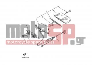 YAMAHA - SRX600 (EUR) 1986 - Electrical - TAILLIGHT - 34Y-84723-E0-00 - Gasket, Tail Lens