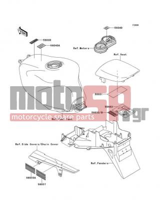 KAWASAKI - NINJA® ZX™-9R 2001 - Body Parts - Labels