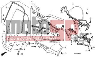 HONDA - FES125 (ED) 2004 - Frame - HANDLE PIPE-HANDLE COVER (FES1253-5)(FES1503-5) - 93891-0503007 - SCREW-WASHER, 5X30