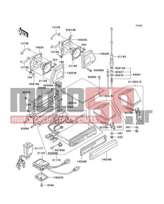 KAWASAKI - VOYAGER XII 2001 - Body Parts - Other - 130G0512 - BOLT-FLANGED