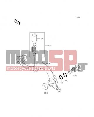 KAWASAKI - KLX450R (AUSTRALIAN) 2014 -  - Brake Pedal - 13236-0086 - LEVER-COMP,BRAKE PEDAL