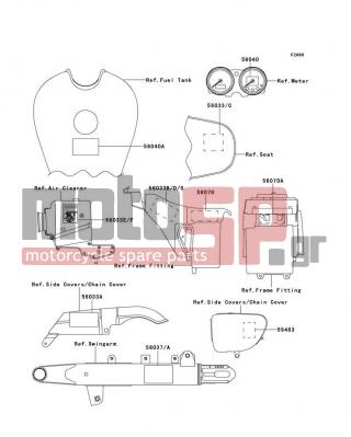 KAWASAKI - W650 2001 - Body Parts - Labels - 56037-1928 - LABEL-SPECIFICATION,TIRE&LOAD