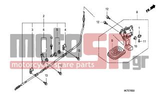 HONDA - FJS600A (ED) ABS Silver Wing 2007 - Brakes - PARKING BRAKE - 45466-329-000 - INNER, CABLE GUIDE