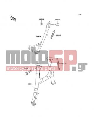 KAWASAKI - CONCOURS 2000 -  - Stand(s) - 92145-0092 - SPRING,SIDE STAND