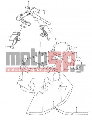 SUZUKI - SV1000 (E2) 2003 - Κινητήρας/Κιβώτιο Ταχυτήτων - FUEL DELIVERY PIPE - 13681-39F00-225 - HOSE