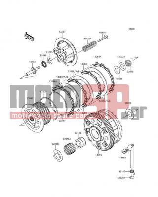KAWASAKI - NINJA® 1000 ABS 2014 - Κινητήρας/Κιβώτιο Ταχυτήτων - Clutch(MEF/MFF)