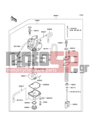 KAWASAKI - KX100 2000 - Κινητήρας/Κιβώτιο Ταχυτήτων - Optional Parts(Carburetor) - 92063-1338 - JET-MAIN,#135