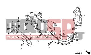 HONDA - FES125 (ED) 2001 - Exhaust - EXHAUST MUFFLER - 91508-GZ5-000 - SCREW, PAN, 5X12.5