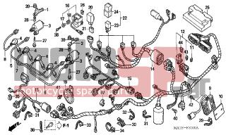 HONDA - CBR1100XX (ED) 2005 - Electrical - WIRE HARNESS - 91594-SV4-003 - CLAMP, FUEL VENT PIPE