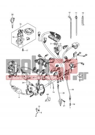 SUZUKI - GSX-R750 (E2) 2007 - Electrical - WIRING HARNESS (GSX-R750K6/K7 P37) - 36618-18G00-000 - COVER