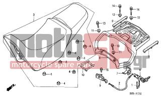 HONDA - XL1000V (ED) Varadero 2001 - Body Parts - SEAT - 77156-MBT-610 - CABLE, SEAT LOCK