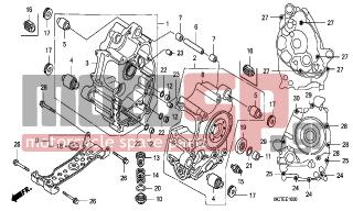 HONDA - FJS600A (ED) ABS Silver Wing 2007 - Engine/Transmission - CRANKCASE - 15426-107-000 - SPRING, OIL FILTER SCREEN