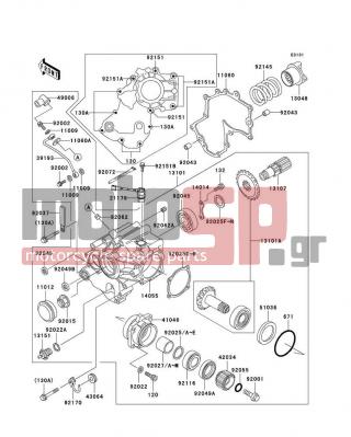KAWASAKI - VULCAN 1500 CLASSIC FI 2000 - Κινητήρας/Κιβώτιο Ταχυτήτων - Front Bevel Gear - 92170-1732 - CLAMP