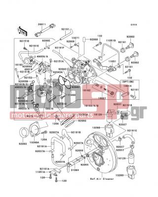 KAWASAKI - VULCAN 1500 DRIFTER 2000 - Κινητήρας/Κιβώτιο Ταχυτήτων - Throttle - 120S0510 - BOLT-SOCKET