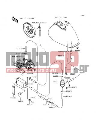 KAWASAKI - VULCAN 1500 NOMAD FI 2000 - Body Parts - Fuel Evaporative System - 16164-1070 - CANISTER