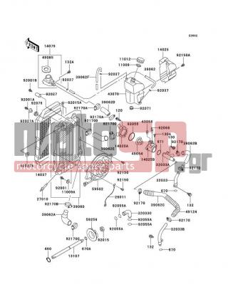 KAWASAKI - VULCAN 750 2000 - Engine/Transmission - Radiator - 92015-1487 - NUT