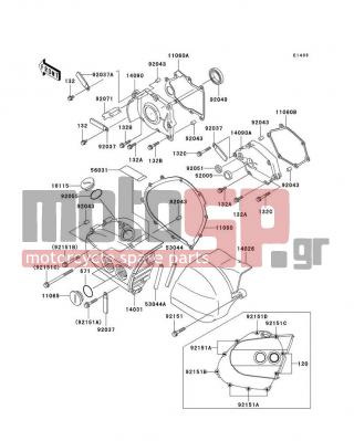 KAWASAKI - CANADA ONLY 1999 - Engine/Transmission - Left Engine Cover(s) - 11060-1685 - GASKET,MECHANISM COVER