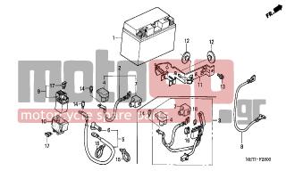 HONDA - CBF500A (ED) ABS 2006 - Electrical - BATTERY - 90650-KV6-003 - BAND, WIRE, 95MM