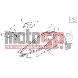 Aprilia - ATLANTIC 400-500 SPRINT 2005 - Body Parts - Space under the seat - AP8150509 - ΒΙΔΑ 5x14