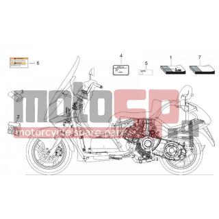 Aprilia - ATLANTIC 500 2003 - Body Parts - DECALS