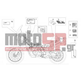 Aprilia - CAPO NORD ETV 1000 2002 - Body Parts - Sticker and signs - AP8177221 - Αυτοκόλλητο εκπομπής ρύπων