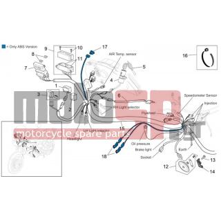 Aprilia - CAPO NORD ETV 1000 2005 - Electrical - Electrical installation I - AP8127470 - ΒΑΛΒΙΔΑ CAPONORD ABS