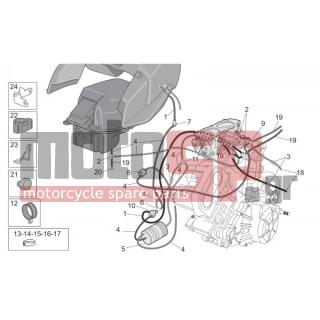 Aprilia - CAPO NORD ETV 1000 2005 - Engine/Transmission - Circuit recovering gasoline fumes - AP8202154 - Ρακόρ τριών διόδων