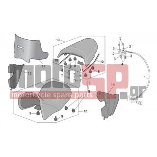 Aprilia - CAPO NORD ETV 1000 2005 - Body Parts - saddle - AP8150179 - ΡΟΔΕΛΑ