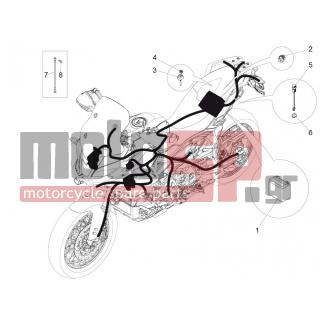 Aprilia - CAPONORD 1200 RALLY 2015 - Electrical - Hint.Electrical system - AP8152273 - ΒΙΔΑ M5x16*