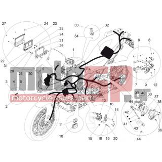 Aprilia - CAPONORD 1200 RALLY 2015 - Electrical - Central electrical system - 2D000001 - Συγκρότημα καλωδίων