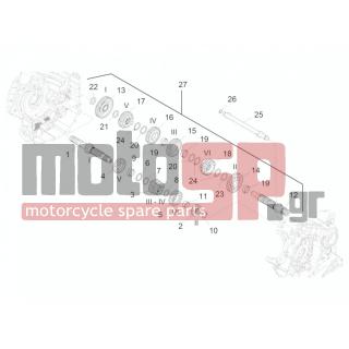 Aprilia - CAPONORD 1200 RALLY 2015 - Engine/Transmission - Manual gearboxes - Gears - B013937 - ΑΞΟΝΑΣ ΠΡΩΤΕΥΩΝ DORSODURO/CAPONORD 1200