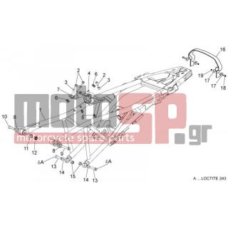 Aprilia - DORSODURO 1200 2014 - Body Parts - Seat base - AP8150115 - Αυτομπλοκαριζόμενο χαμηλό παξιμάδι M6