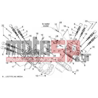 Aprilia - DORSODURO 750 ABS 2012 - Κινητήρας/Κιβώτιο Ταχυτήτων - Head - valves - 846925 - ΡΟΔΕΛΑ ΕΛΑΤ ΒΑΛΒΙΔΩΝ SHIVER/DORSO ΚΑΤΩ