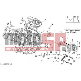 Aprilia - DORSODURO 750 ABS 2013 - Engine/Transmission - Motor - AP8152055 - ΒΙΔΑ M8x12