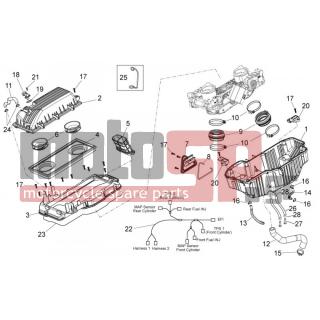Aprilia - DORSODURO 750 ABS 2012 - Engine/Transmission - filter box - AP8201358 - ΚΟΛΑΡΟ D11,3