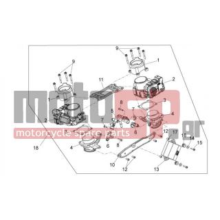 Aprilia - DORSODURO 750 ABS 2012 - Engine/Transmission - Butterfly - 872177 - Πλάκα επάνω