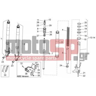 Aprilia - DORSODURO 750 ABS 2012 - Suspension - FRONT FORK - 895451 - Βίδα M10x1,5