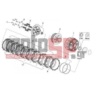 Aprilia - DORSODURO 750 ABS 2013 - Engine/Transmission - clutch II - 872126 - Δίσκος οδηγός