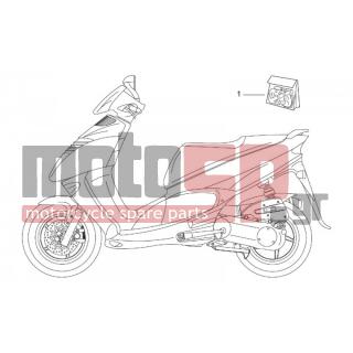 Aprilia - LEONARDO 125-150 1996 - Body Parts - sticker series - AP8147487 - Αυτοκόλλητο-σειρά